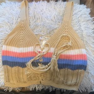 Selling a  crop top,size small, the brand is Jolie & Joy by FCT